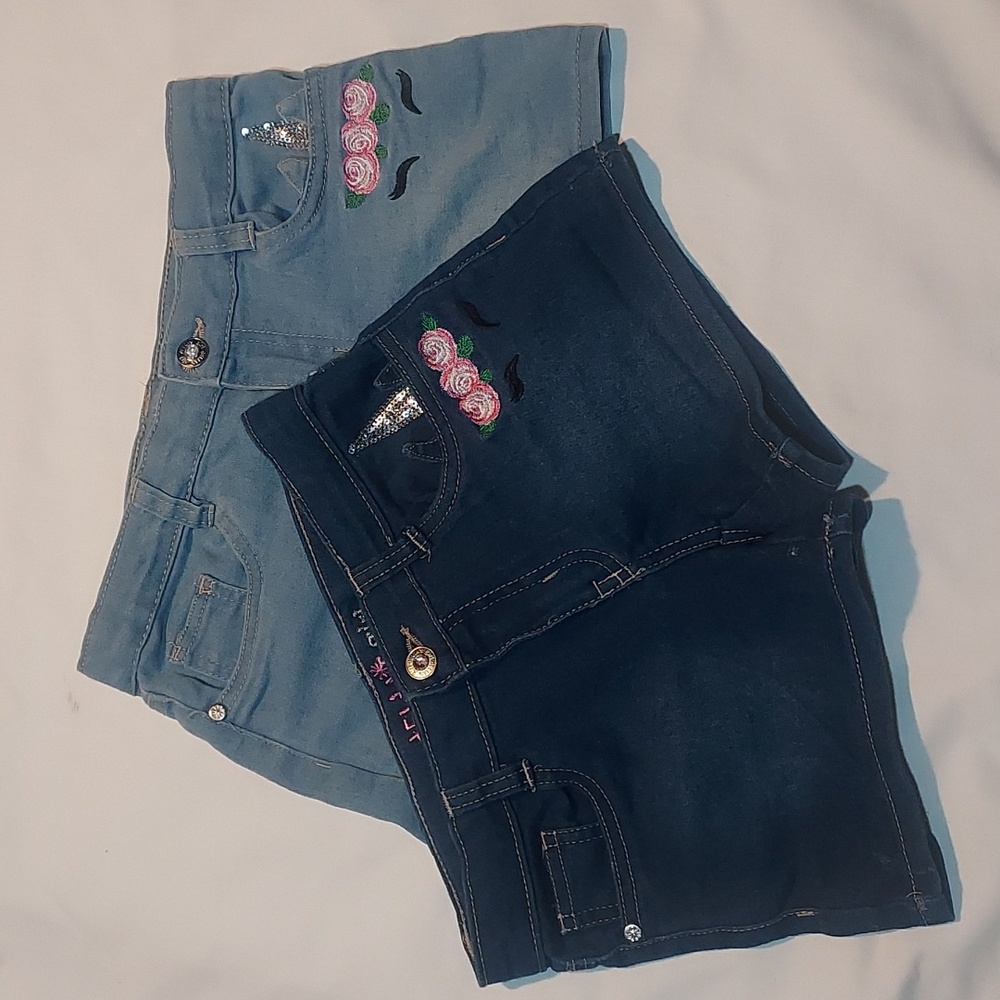 Pair of delia's girls' jean shorts